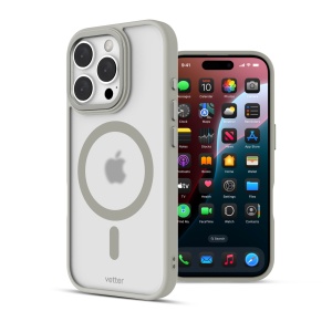 Huse iPhone 16 Pro Max, iPhone 16 Pro Max, Clip-On Hybrid, Matt, MagSafe Compatible,Titanium Grey - vetter.store _2