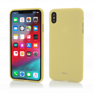GSM outlet online, 150, More Series, Husa iPhone XS, X Soft Touch, Galben, vetter.store