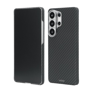 Husa pentru Samsung Galaxy S26 Ultra Clip-On, made from Aramid Fiber, Kevlar, Compatibila MagSafe, Neagra