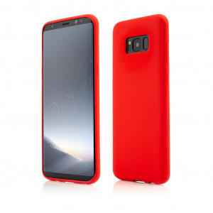 More Series, Husa Samsung Galaxy S8 Plus Clip-On Soft Touch Silk Series,Rosu - vetter.store