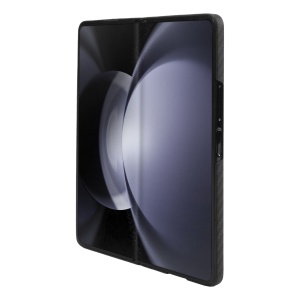 Huse Galaxy Fold Series, Husa Samsung Galaxy Z Fold5 5G, Clip-On, made from Aramid Fiber, Kevlar, Negru - vetter.store