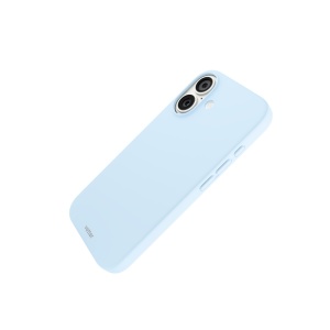 Huse iPhone 16, Husa iPhone 16, Clip-On Soft Touch Silk Series Mag Safe Compatible, Albastru - vetter.store _1
