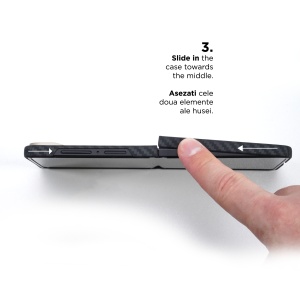 Husa de protectie Samsung Galaxy Z Flip 8 5G, Kevlar din fibra de aramida, neagra, Vetter
