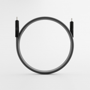 Cabluri Type-C, Cablu unTWIST, Type-C to Type-C Magnetic self-looping cable, 1m, Negru/Argintiu - vetter.store _2
