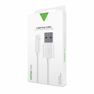 Cabluri Lightning, Cablu Lightning Vetter Go, White - vetter.store _1