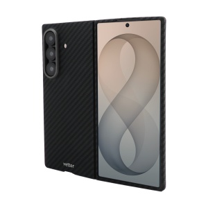 Husa pentru Samsung Galaxy Z Fold 8 Ultra, Clip-On, made from Aramid Fiber, Kevlar, Black -vetter.store