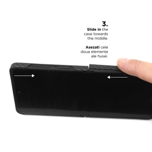Husa pentru Samsung Galaxy Z Flip7 5G, Clip-On, made from Aramid Fiber, compatibila MagSafe, Kevlar, Black - vetter.store_1