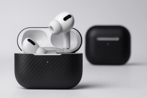 Husa AirPods Pro 3, Hybrid Matt, neagra, accesoriu Vetter