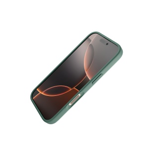 Huse iPhone 16 Pro Max, Husa iPhone 16 Pro Max, Clip-On Soft Touch Silk Series Mag Safe Compatible, Light Green - vetter.store_1