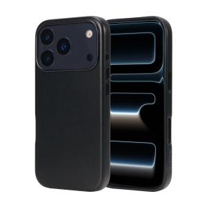Husa pentru iPhone 17 Pro Max, leatherUP Class, Refined Touch, MagSafe Compatible, Black - vetter.store