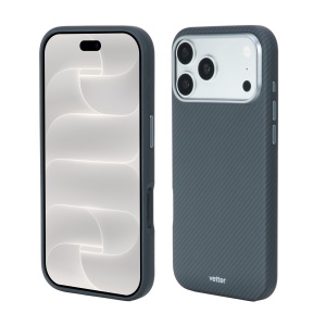 Husa Hybrid Kevlar Enhanced Protection pe iPhone 18 Pro Max, vedere fata si spate