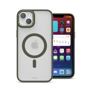 Huse iPhone 14 Plus, Husa iPhone 14 Plus Clip-On Hybrid Matt, Verde - vetter.store