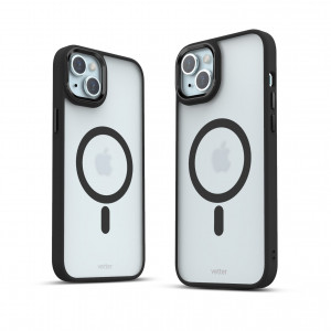 Huse iPhone 15 Plus, Husa iPhone 15 Plus Clip-On Hybrid, Compatibila MagSafe, Negru Mat - vetter.store _3