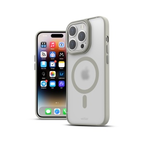 Huse iPhone 15 Pro, Husa iPhone 15 Pro Clip-On Hybrid, Matt, Compatibila MagSafe, Titanium Grey - vetter.store _1