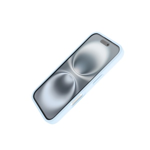 Huse iPhone 16, Husa iPhone 16, Clip-On Soft Touch Silk Series Mag Safe Compatible, Albastru - vetter.store _2