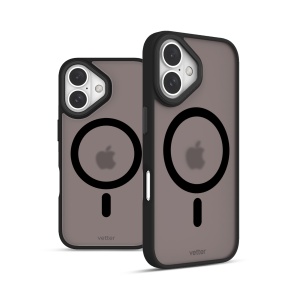 Huse iPhone 16 Plus, iPhone 16 Plus, Clip-On Hybrid, Matt, MagSafe Compatible, Negru - vetter.store _3