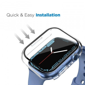 Huse Apple Watch, Protectie invisiGUARD, All round protective case for Apple Watch 9, 8, 7, 6, 5, 4, 44/45mm - vetter.store _4