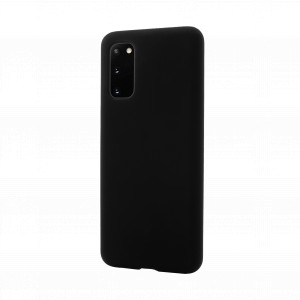 More Series, Husa Samsung Galaxy S20 Clip-On Soft Touch Silk Series, Negru - vetter.store