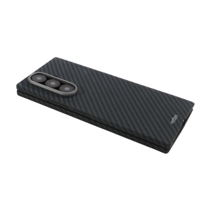 Huse Samsung Z Flip 7, Husa pentru Samsung Galaxy Z Flip7 5G, Clip-On, made from Aramid Fiber, compatibila MagSafe, Kevlar, Black - vetter.store_3
