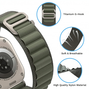 Curele Apple Watch, Curea keepON, Nylon Braided Sport Band for Apple Watch Ultra 2, Ultra 49mm - vetter.store _1