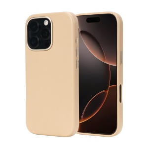 Case for iPhone 16 Pro, leatherUP Class, Refined Touch, MagSafe Compatible, Titanium Gray