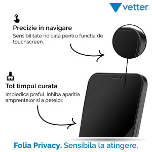 Folii iPhone 12 Pro, Folie iPhone 12 Pro, 12, 3D Privacy Series - vetter.store _3