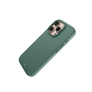 Huse iPhone 16 Pro Max, Husa iPhone 16 Pro Max, Clip-On Soft Touch Silk Series Mag Safe Compatible, Light Green - vetter.store_2