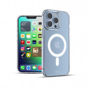 Huse iPhone 13 Pro Max, Husa iPhone 13 Pro Max Crystal Series, Compatibila MagSafe, Transparent - vetter.store _1