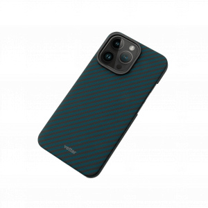 Huse iPhone 14 Pro Max, Husa iPhone 14 Pro Max made from Aramid Fiber, Kevlar, Compatibila MagSafe, Albastra - vetter.store _4