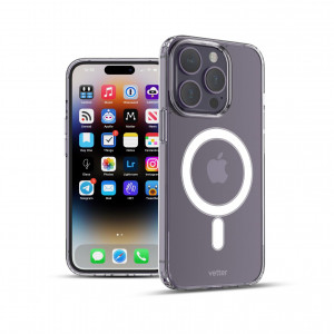 Huse iPhone 14 Pro Max, Husa iPhone 14 Pro Max Soft Pro, Compatibila MagSafe, Transparent - vetter.store _1