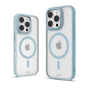 Huse iPhone 16 Pro, iPhone 16 Pro, Clip-On Hybrid, Matt, MagSafe Compatible, Albastru - vetter.store _2