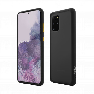 More Series, Husa Samsung Galaxy S20+ Clip-On Hybrid, Shockproof Soft Edge and Rigid Matte Back Cover, Negru - vetter.store