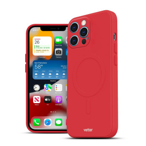 Huse iPhone 12 Pro, Husa iPhone 12 Pro Soft Pro Ultra, Compatibila MagSafe,Rosu - vetter.store _3