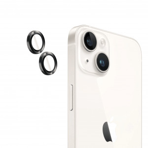 Huse iPhone 15 Plus, Folie iPhone 15 Plus, 15, Individual Camera Lens Protector, Neagra - vetter.store