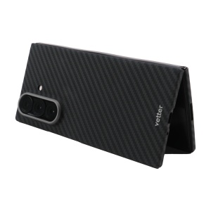 Huse Samsung Z Flip 7, Husa pentru Samsung Galaxy Z Flip7 5G, Clip-On, made from Aramid Fiber, compatibila MagSafe, Kevlar, Black - vetter.store_4
