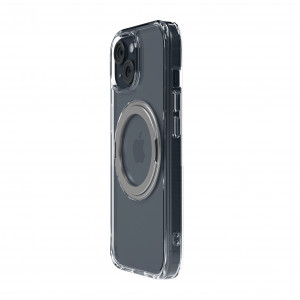 Huse iPhone 14 Plus, Husa iPhone 14 Plus Clip-On Crystal Compatibila MagSafe, with 360 degree rotating stand, Clear - vetter.store _3