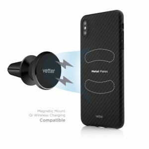 Oferte Outlet accesorii telefoane, 130, More Series, Husa iPhone XS Max made from Aramid Fiber, Kevlar Magnetic, Negru , vetter.store