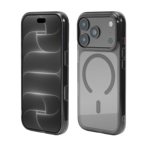 Husa pentru iPhone 18 Pro Max, 17 Pro Max, MagSafe Compatible, Soft Pro, Transparent Black