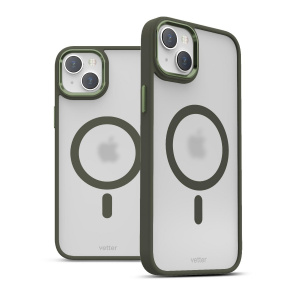 Huse iPhone 14 Plus, Husa iPhone 14 Plus Clip-On Hybrid Matt, Verde - vetter.store _2