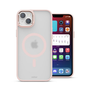 Huse iPhone 14 Plus, Husa iPhone 14 Plus Clip-On Hybrid Matt, Roz - vetter.store