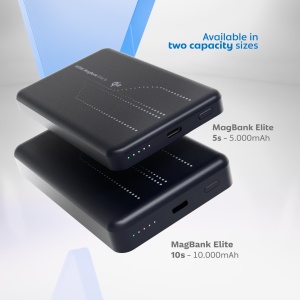 MagBank Elite 5s Qi2, Acumulator Compatibil MagSafe, 5000mAh, Negru - vetter.store_1