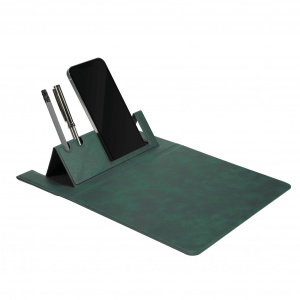 MousePad, mouseStand Premium Verde cu Suport pentru Smartphone și Instrumente de Scris - Vetter - vetter.store _3