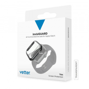 Protectie invisiGUARD, carcasa de protectie completa pentru Apple Watch 9, 8, 7, 6, 5, 4, 44/45mm de la Vetter