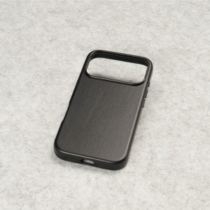 Husa pentru iPhone 17 Pro, leatherUP Class, Refined Touch, MagSafe Compatible, Black - vetter.store_1