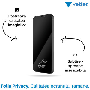 Folii iPhone 12 Pro, Folie iPhone 12 Pro, 12, 3D Privacy Series - vetter.store _4