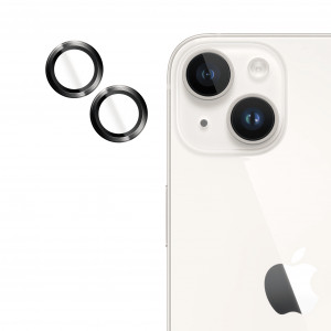 Folii iPhone 14 Plus, Folie iPhone 14 Plus, 14, Individual Camera Lens Protector, Black - vetter.store