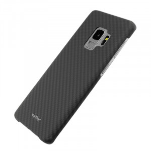 Carcasa Vetter Kevlar din fibra de aramida pentru Samsung Galaxy S9, neagra
