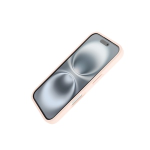 Huse iPhone 16, Husa iPhone 16, Clip-On Soft Touch Silk Series Mag Safe Compatible, Roz - vetter.store _2