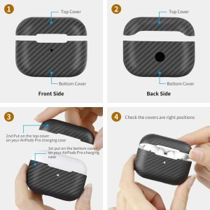 Huse AirPods, Husa AirPods 3, made from Carbon, Matt Negru - vetter.store _1