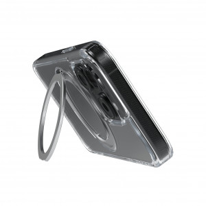 Huse iPhone 15 Pro, Husa iPhone 15 Pro Clip-On Crystal Compatibila MagSafe, with 360 degree rotating stand, Clear - vetter.store _8